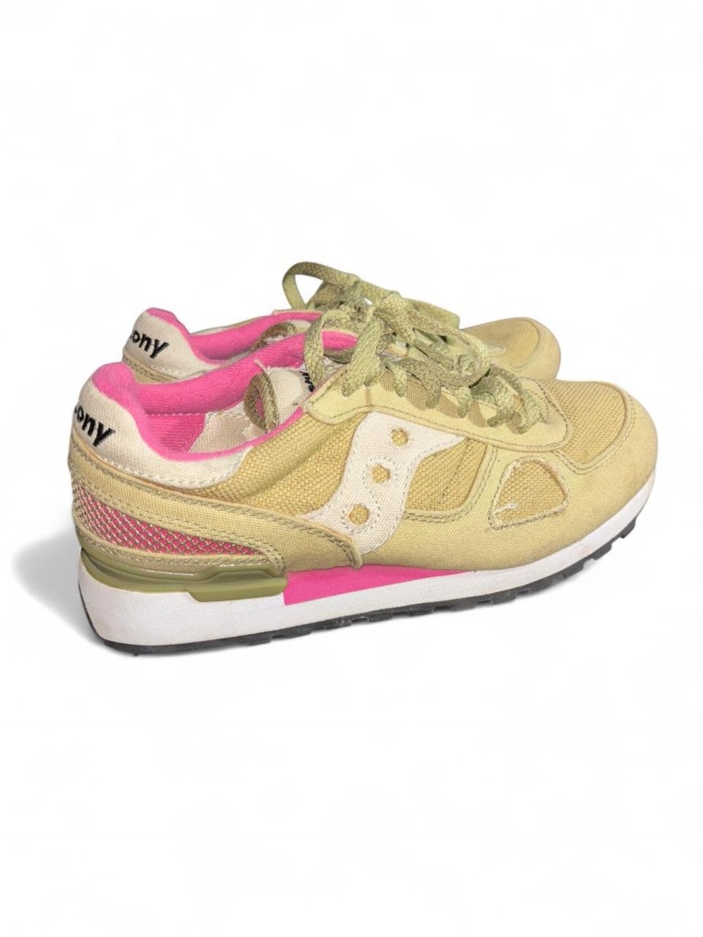 Saucony Women's Beige & Pink Athletic Sneakers